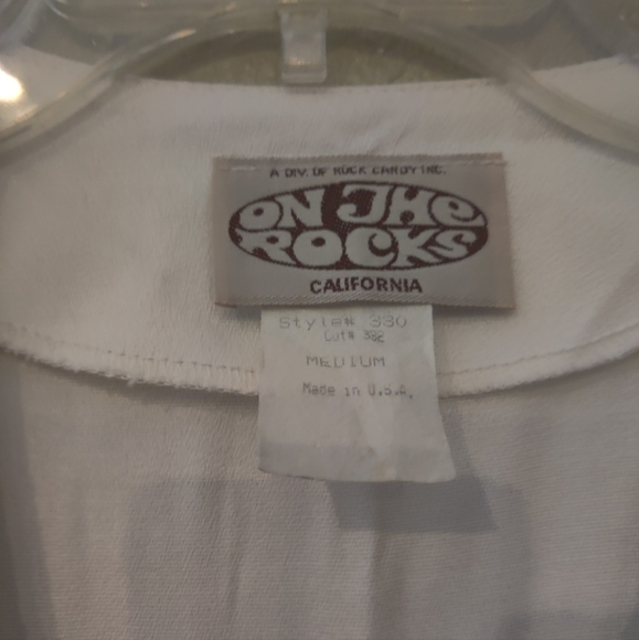 Vintage White Lace " On the Rocks" Vest - Picture 4 of 5